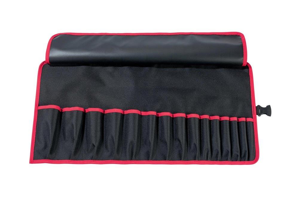 Werkzeugrolltasche 15 Fächer B670xH330mm Nylon schwarz/rot