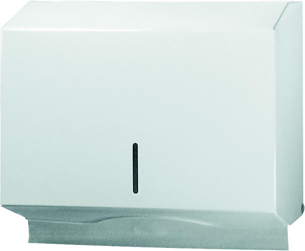 Handtuchspender M weiß lackiert BxTxH 253x120x203 mm