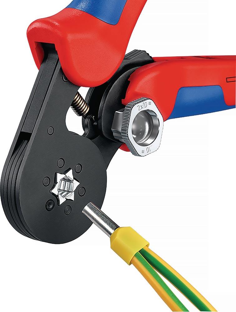 Aderendhülsenzange Gesamtlänge 180 mm 0,08 - 16 (AWG 28 - 6) mm brüniert Mehrkomponenten-Hüllen