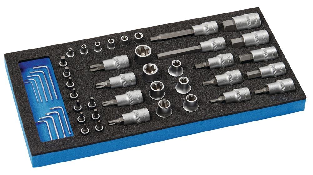 Werkzeugmodul 46-teilig 1/3-Modul Steckschlüssel