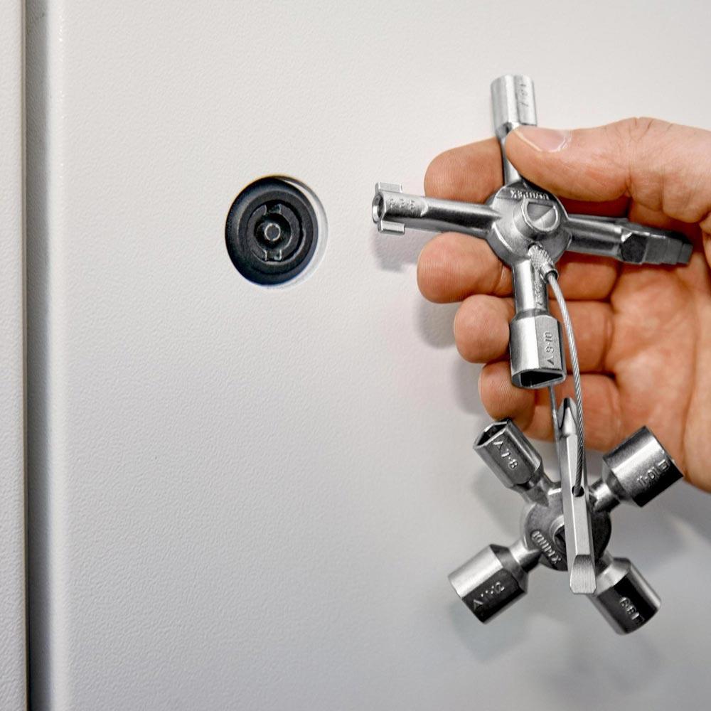 Schaltschrankschlüssel TwinKey® 6 Funktionen mit Magnet Verbindung Schaltschrankschlüssel TwinKey® 6 Funktionen mit Magnet Verbindung