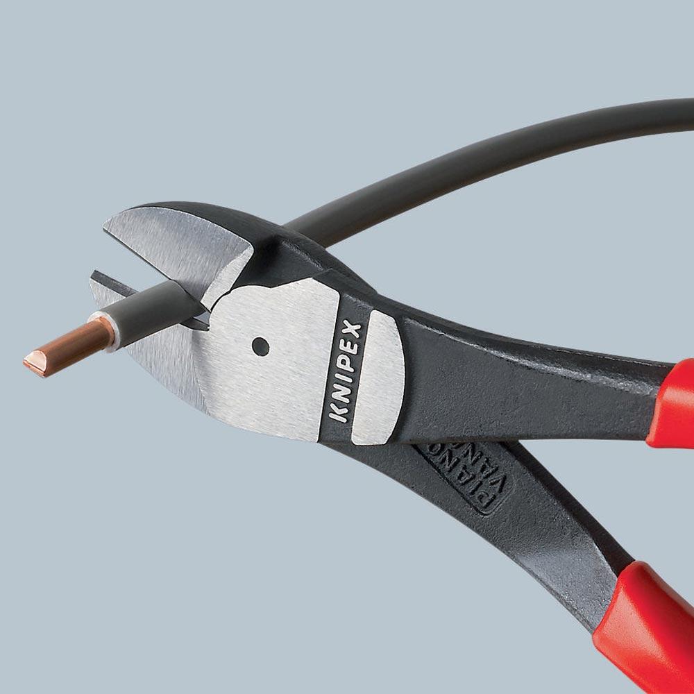Kraftseitenschneider Länge 160 mm poliert Form 0 Mehrkomponenten-Hüllen