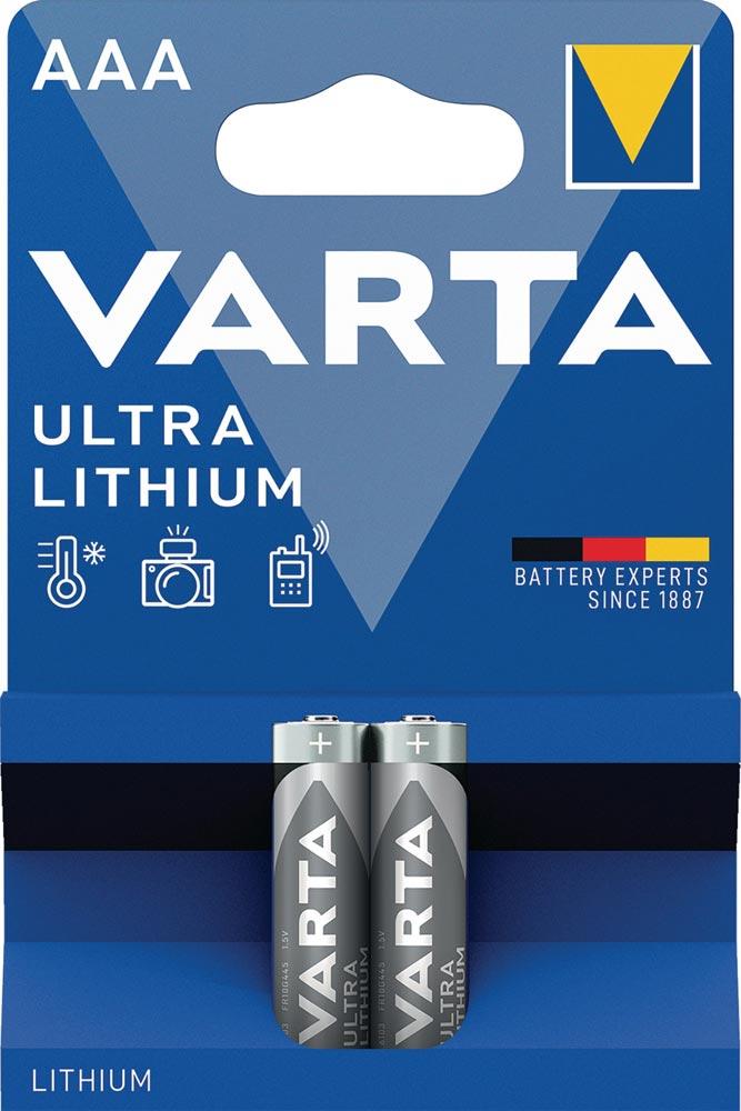 Batterie ULTRA Lithium 1,5 V AAA Micro 1100 mAh FR10G445 6103 2 Stück / Blister