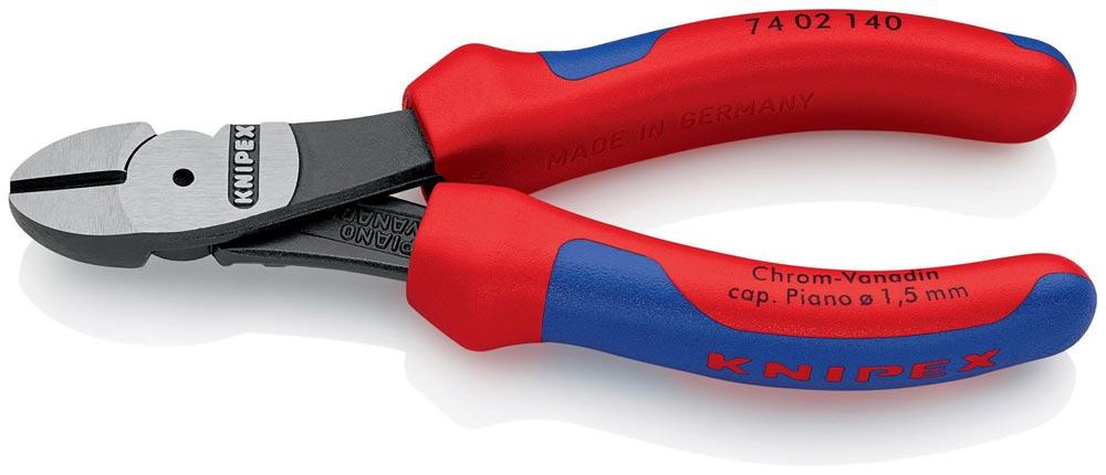 Kraftseitenschneider Länge 140 mm poliert Form 0 Mehrkomponenten-Hüllen