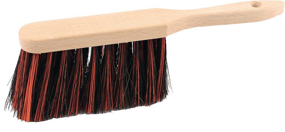 Handfeger Arenga / Elaston Länge 280 mm mit Holzrücken extra voll bestückt Handfeger Arenga / Elaston Länge 280 mm mit Holzrücken extra voll bestückt