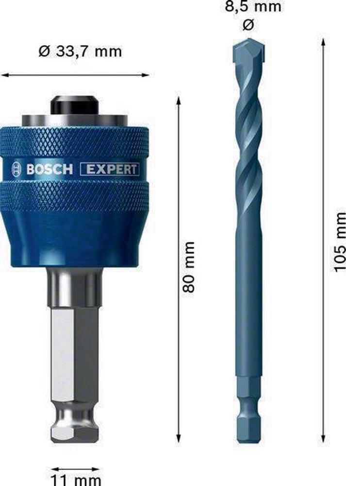 Adapter Power-Change Plus TCT-Bohrer für Lochsägen Adapter Power-Change Plus TCT-Bohrer für Lochsägen