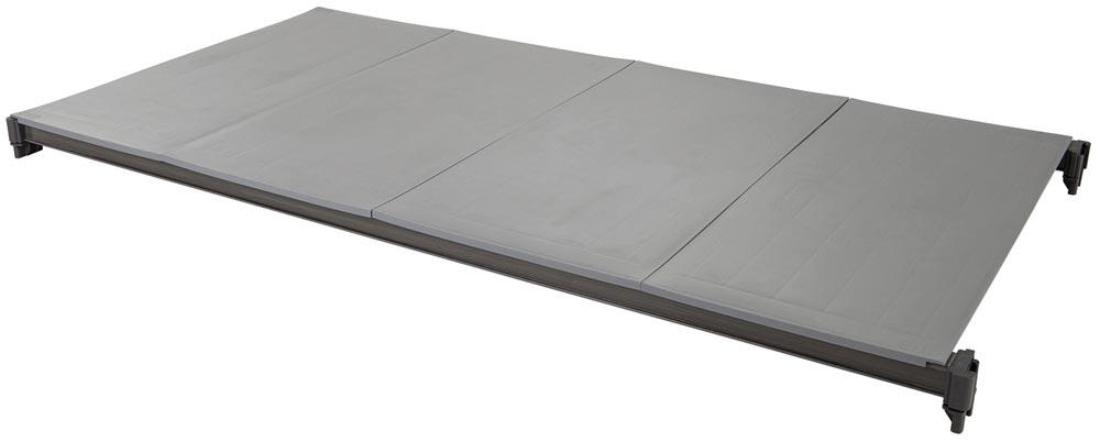 Regalauflage für Kunststoffregal, geschlossen, BxT 1220x610 mm, Farbe graphit