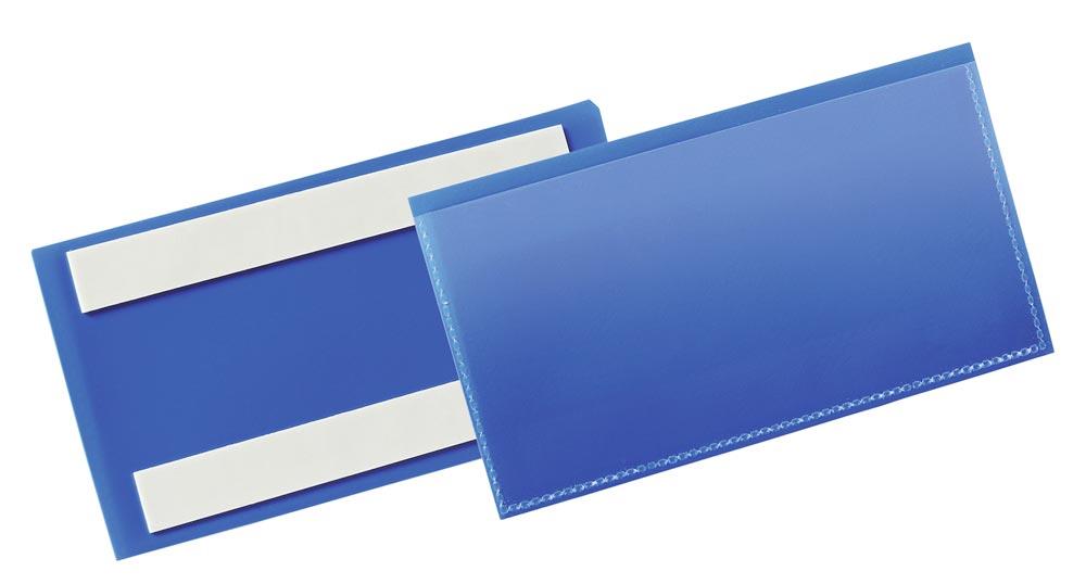 Selbstklebende Kennzeichnungstasche, BxH innen 150x67 mm, Farbe dunkelblau, VE 50 Stück