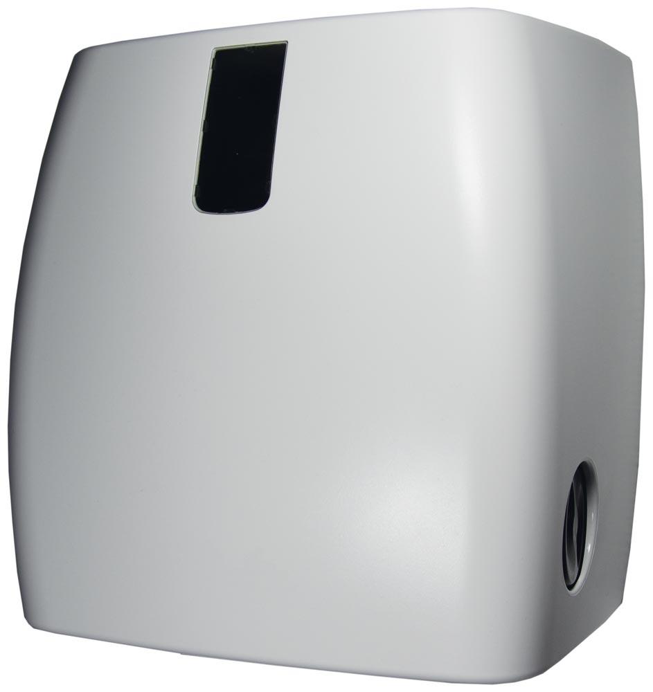 Handtuchpapier-Autocutspender, ABS-Kunststoffgehäuse, weiß mit Sichtfenster