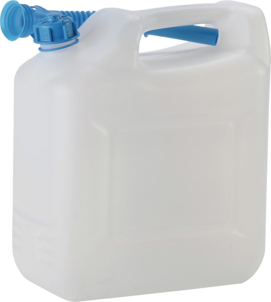 Wasserkanister 12 l HD-PE mit Auslaufrohr H331xB290xT160mm
