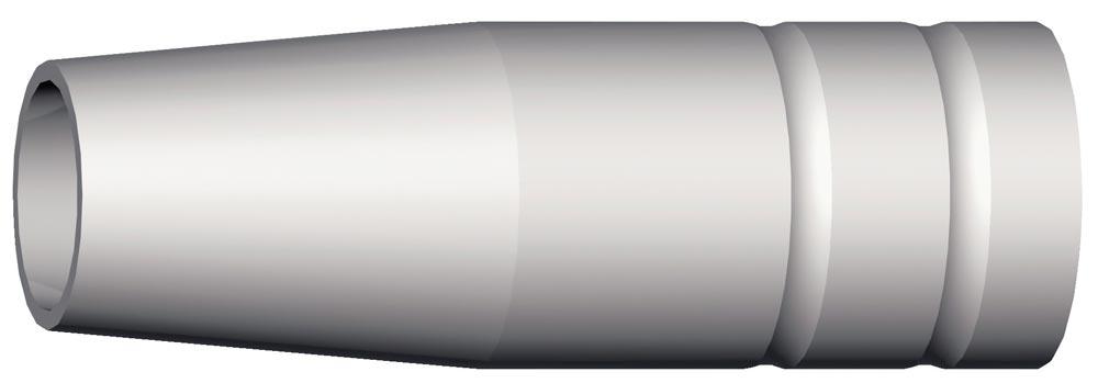Gasdüse, konisch, NW 12, Länge 53 mm, für MB 15