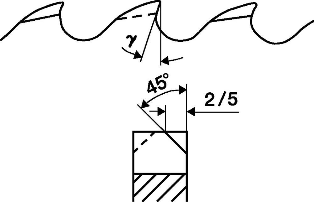 Metallkreissägeblatt Zahnform C Sägeblatt-Ø 315 mm Breite 2,5 mm HSS Bohrungs-Ø 32 mm Z.120