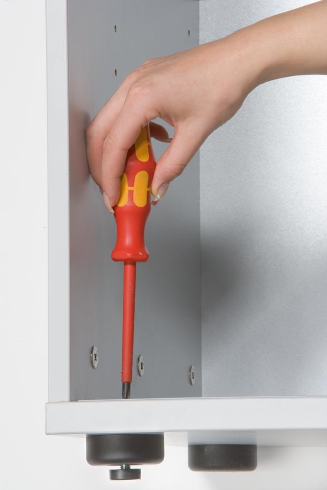 Büro-Schiebetürenschrank, BxTxH 1200x400x748 mm, 2 OH, 1 Boden, Schloss, buche