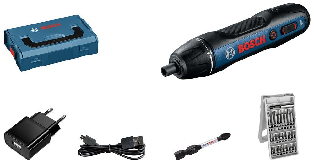 BOSCH Akku-Schraubendreher 3,6 V 5 Nm mit 25tlg. Zubehör-Set in Mini-L-Boxx