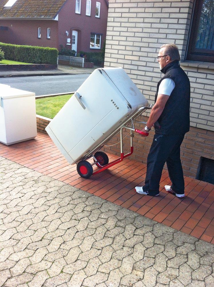 Alukarre, Schaufel-BxT 320x250 mm, BxTxH 570x543x1305 mm, Traglast 250 kg, Luftbereifung