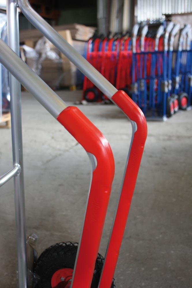 Alukarre, Schaufel-BxT 320x250 mm, BxTxH 570x543x1305 mm, Traglast 250 kg, Luftbereifung