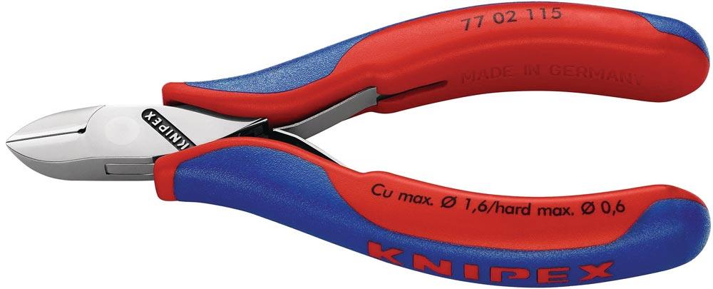 Elektronik-Seitenschneider Länge 130 mm Form 0 Facette ja Mehrkomponenten-Hüllen spiegelpoliert