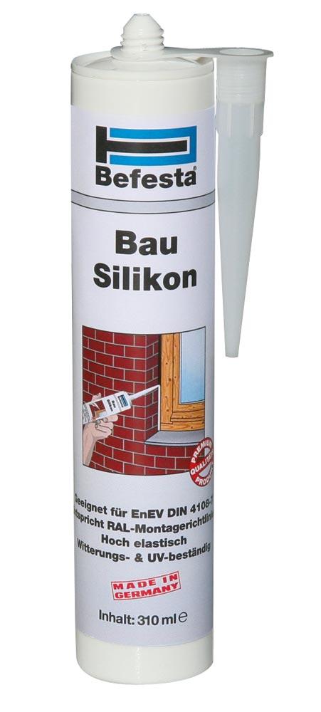 Bau-Silikon-Dichtmasse, 310 ml Kartusche transparent