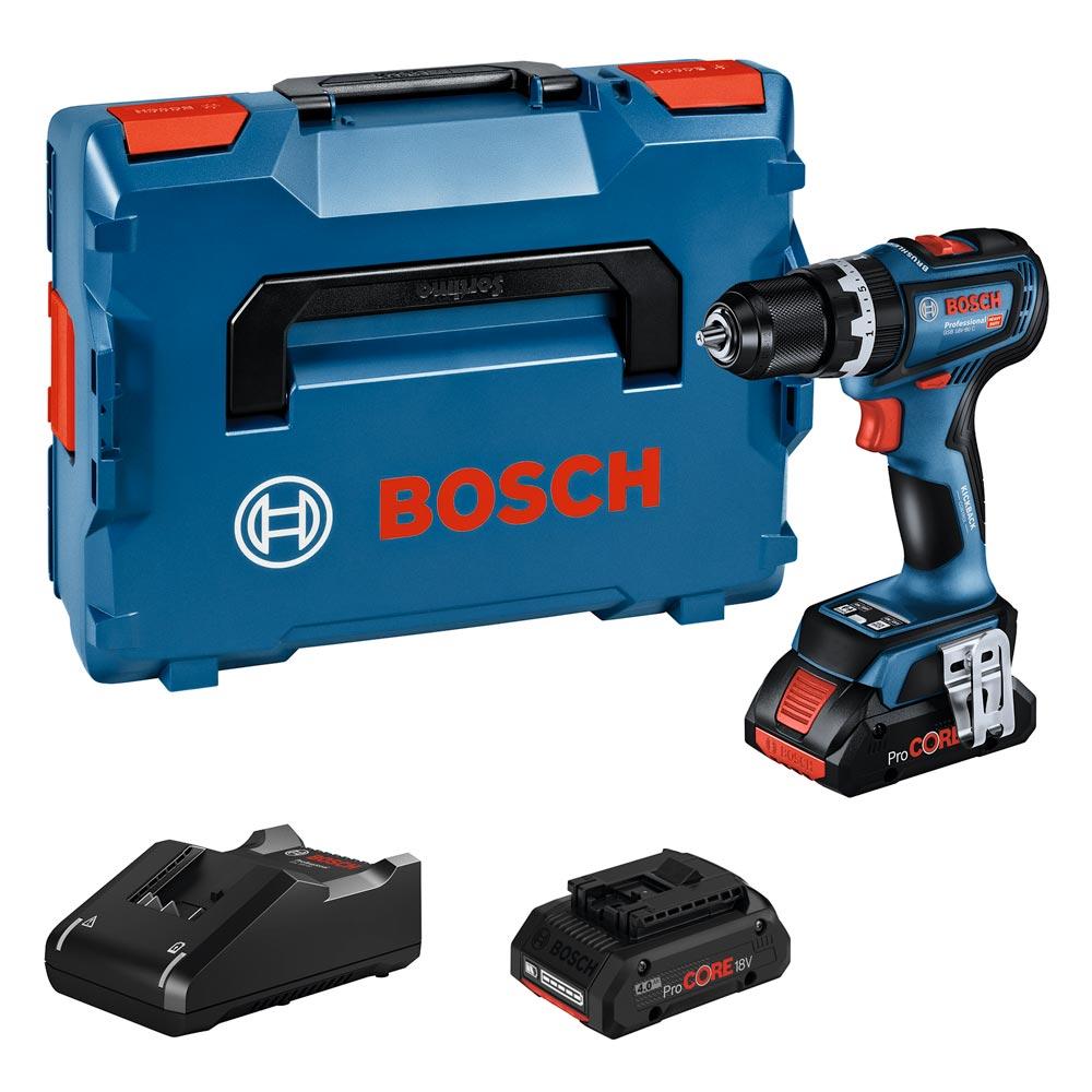 BOSCH Akku-Schlagbohrschrauber GSB 18V-90 C (2xPC4,0Ah, L-BOXX Como)