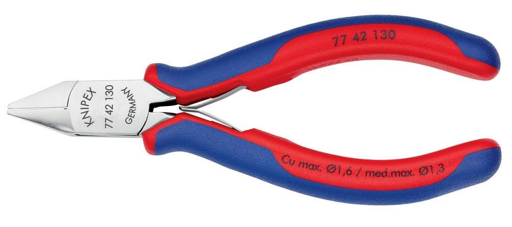 Elektronik-Seitenschneider Länge 130 mm Form 4 Facette nein Mehrkomponenten-Hüllen spiegelpoliert