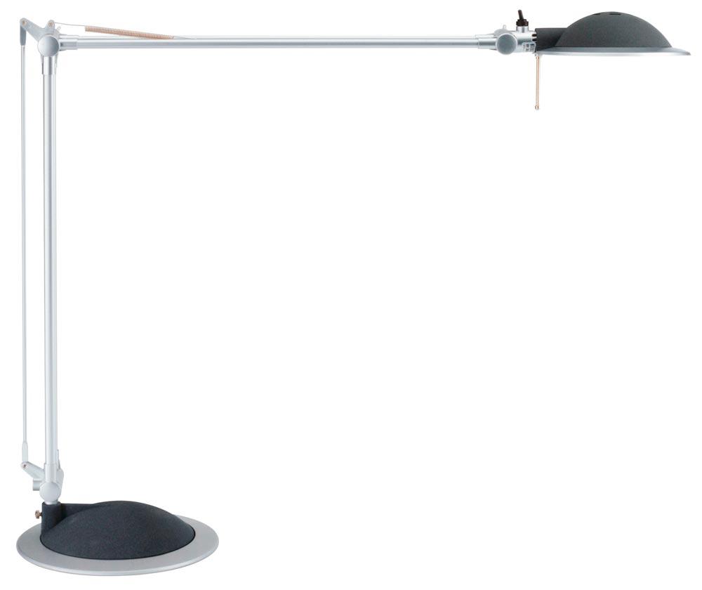 LED-Leuchte BUSINESS, Stand- + Klemmfuß, Leuchtenkopf Durchm. 142 mm, Höhe 450 mm, 18 LEDs, 11 W, anthrazit/silber