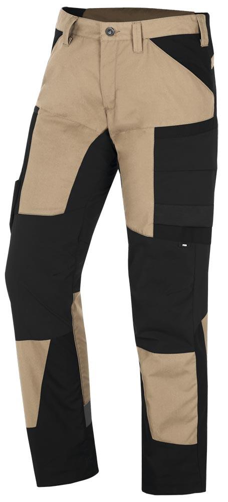 Arbeitshose elastisch MIO, beige-schwarz Gr. 66