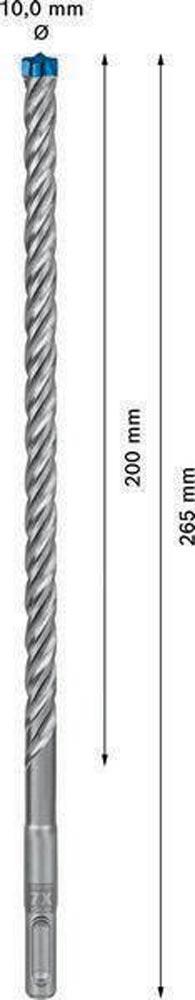 Hammerbohrer Expert SDS-7X Ø 10,0 mm Arbeits-L.200 mm L.265 mm SDS-plus 1 Stück Hammerbohrer Expert SDS-7X Ø 10,0 mm Arbeits-L.200 mm L.265 mm SDS-plus 1 Stück
