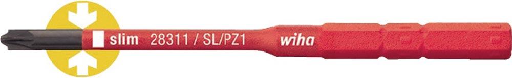 Wechselklinge SlimBit electric Plus / Minus Schlitz / PZD 1 x 75 mm VDE isoliert