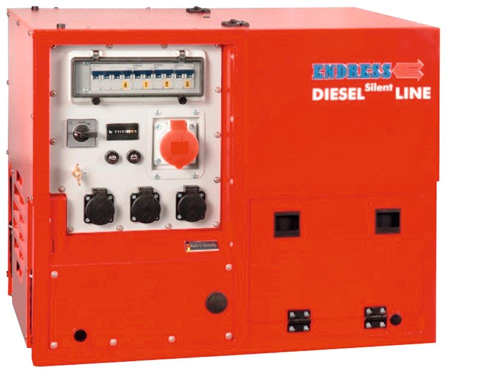 Endress Stromerzeuger ESE 608 DHG ES DI Silent, Diesel, Hatz 1B 50, 5,3/4,0 kW, 400/230 V, IP54, Isolationsüberwachung