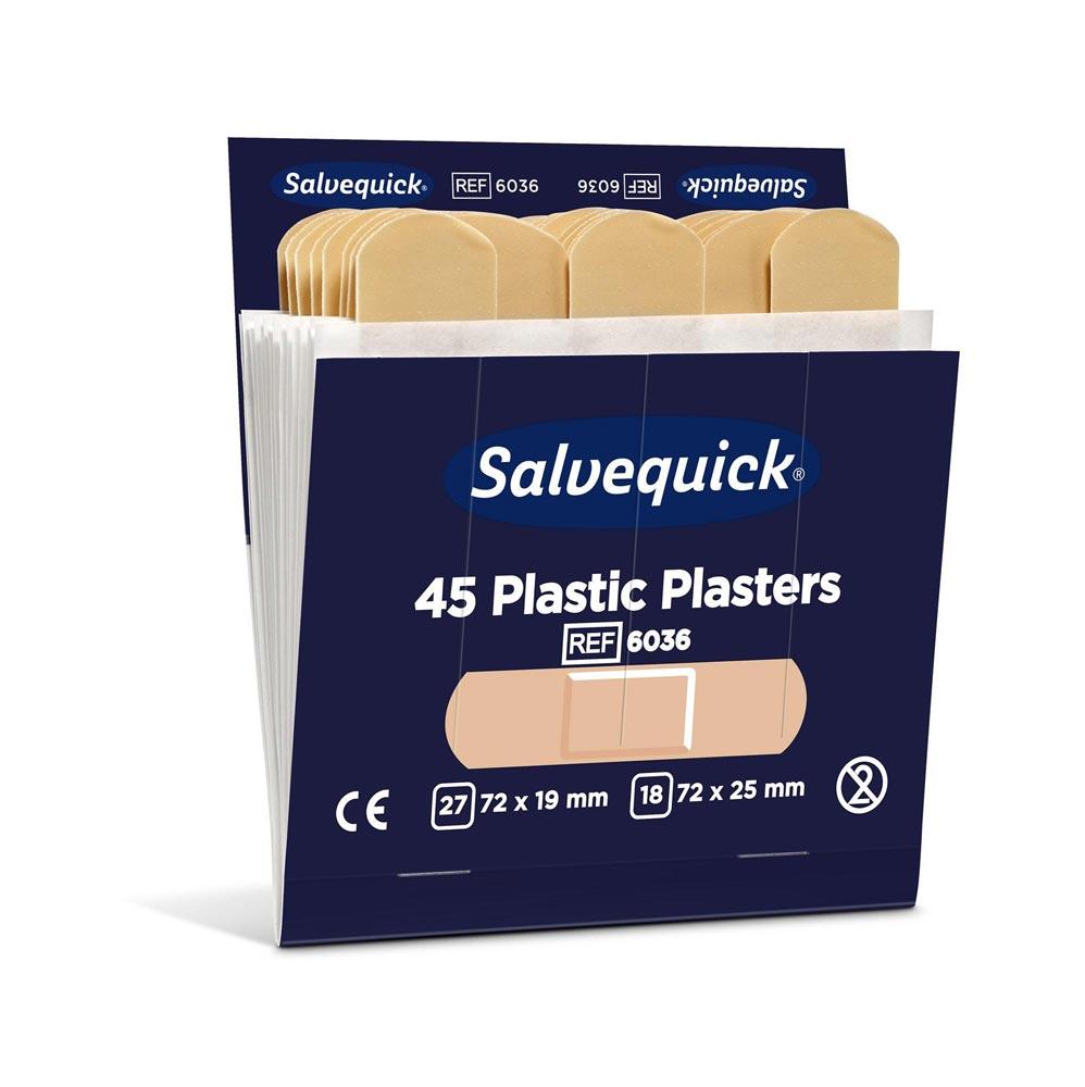 Pflasterstrips Salvequick wasserfest 6 Nachfüllpack je 45 St.