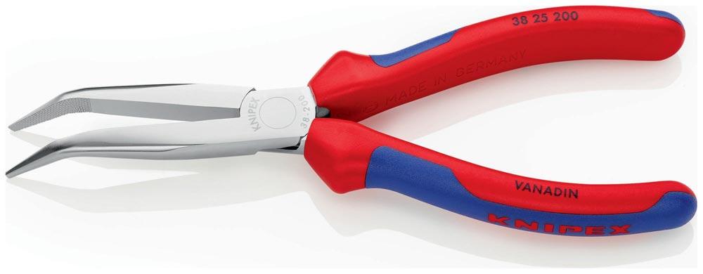 Mechanikerzange Länge 200 mm Form 2 40 gewinkelt Mehrkomponenten-Hüllen verchromt