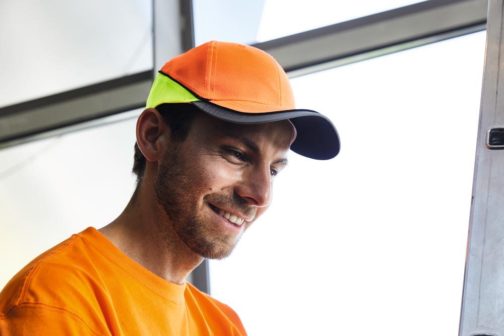 Neon-Feflex-Cap, neon-orange/neon-yellow