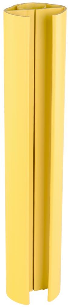 Regalanfahrschutz, Spezialkunststoff, Höhe 600 mm, für Regalbreite 75-100 mm, gelb