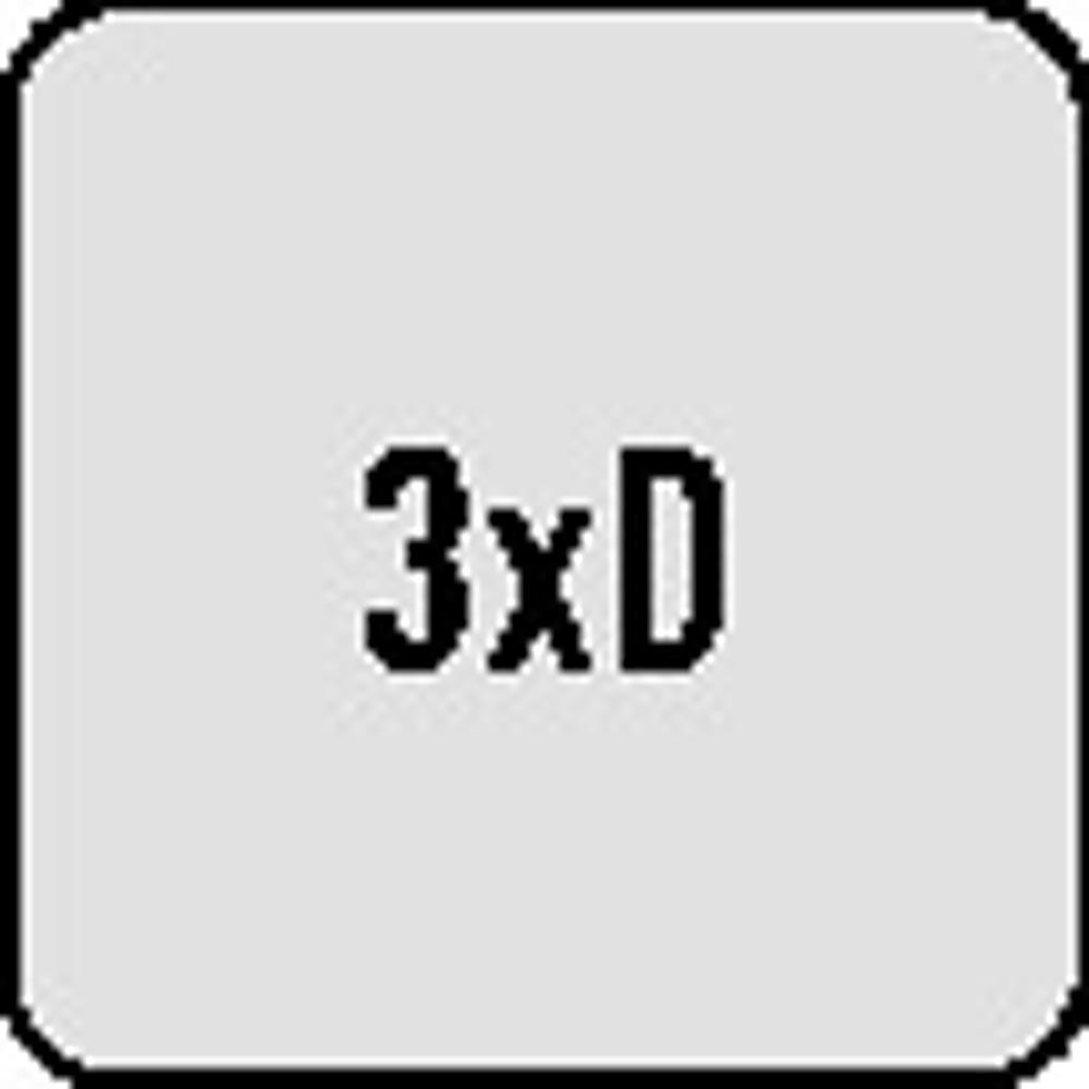 Kühlkanalbohrer Force X DIN 6537 K Typ FORCE X R457 Nenn-Ø 15 HM TiAlN DIN 6535-HA Extra kurz 3