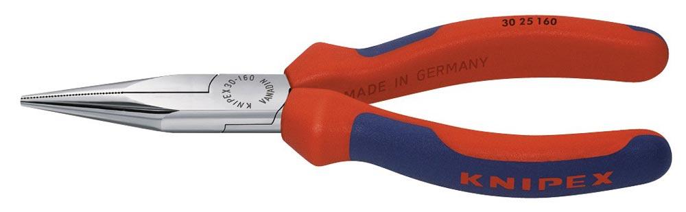 Langbeckzange Gesamtlänge 140 mm Form 2 Kopf verchromt lang, flach-rund Mehrkomponenten-Hüllen Langbeckzange Gesamtlänge 140 mm Form 2 Kopf verchromt lang, flach-rund Mehrkomponenten-Hüllen