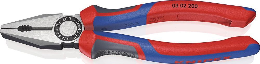 Kombizange Länge 200 mm poliert Comfort-Griffe