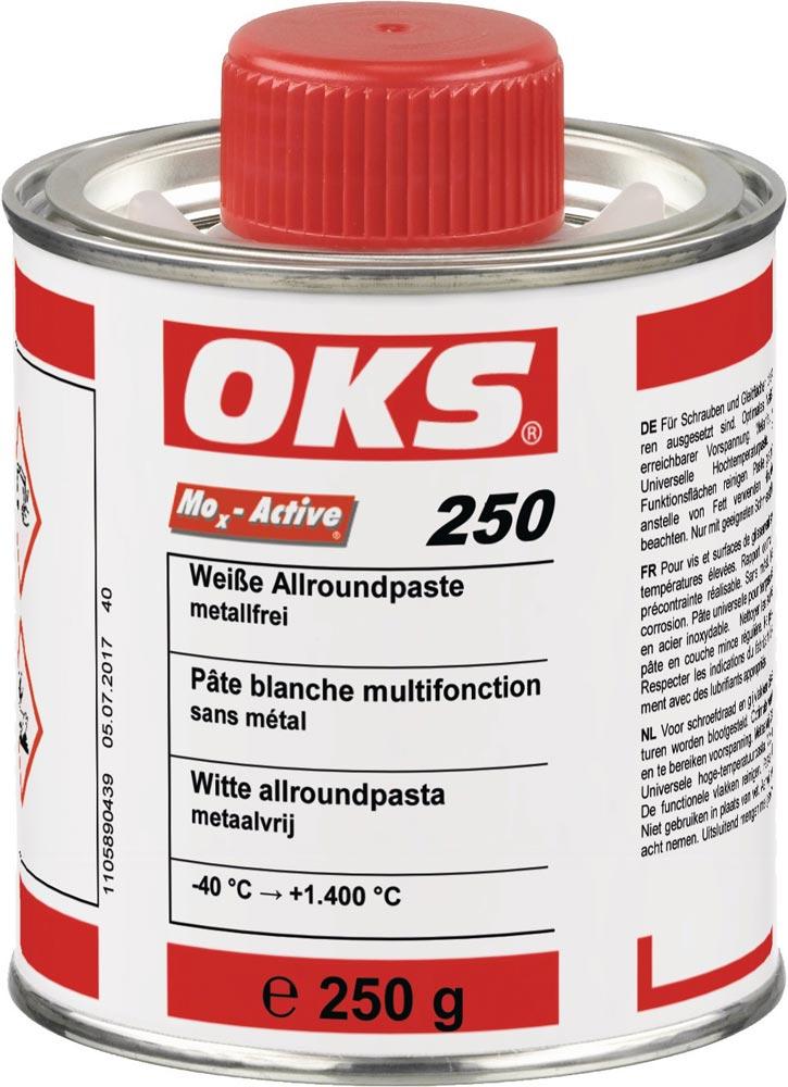 Weiße Allroundpaste OKS 250 weiß 250 g Pinseldose