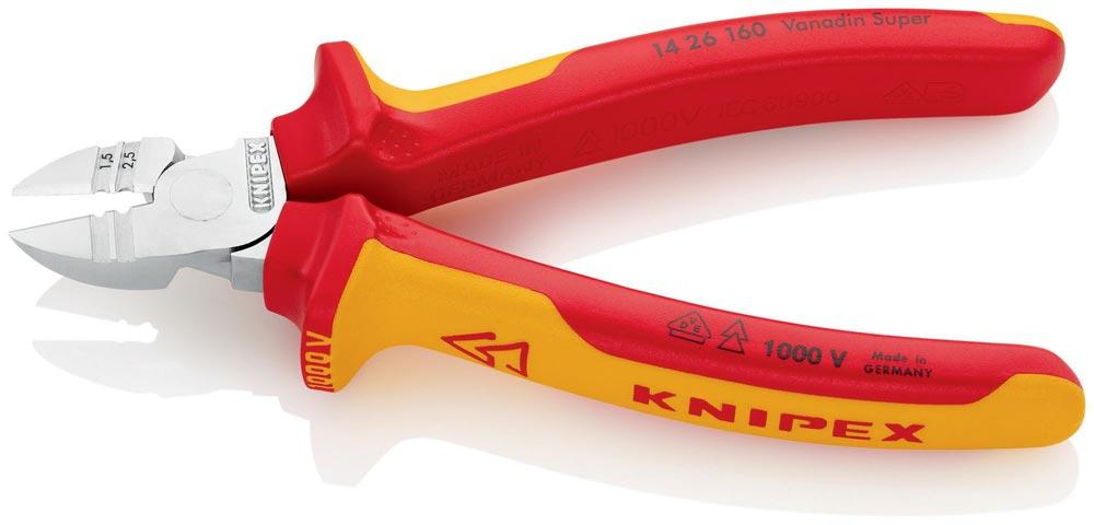 Abisolierseitenschneider Länge 160 mm VDE Mehrkomponenten-Hüllen