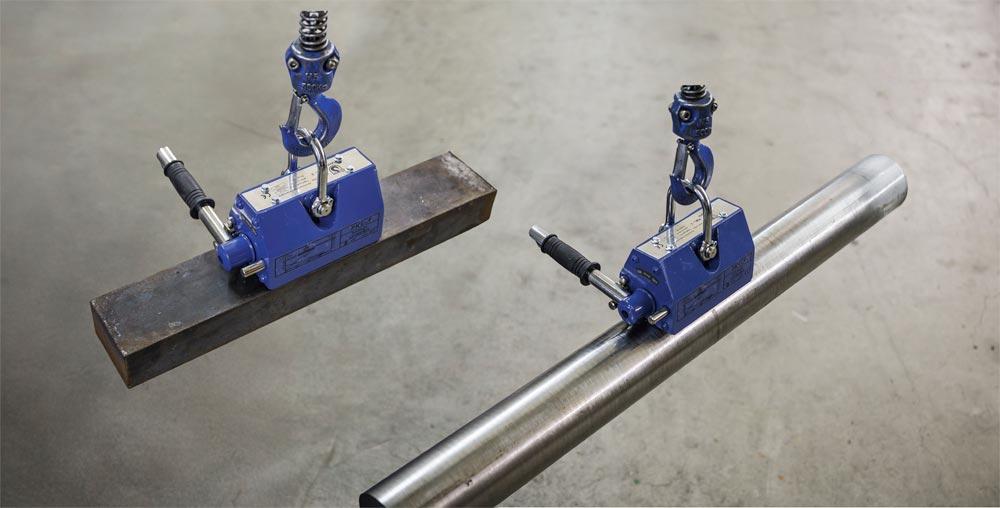 Permanent-Lasthebemagnet, Traglast Flachmaterial max. 2000 kg, Traglast Rundmaterial max. 900 kg