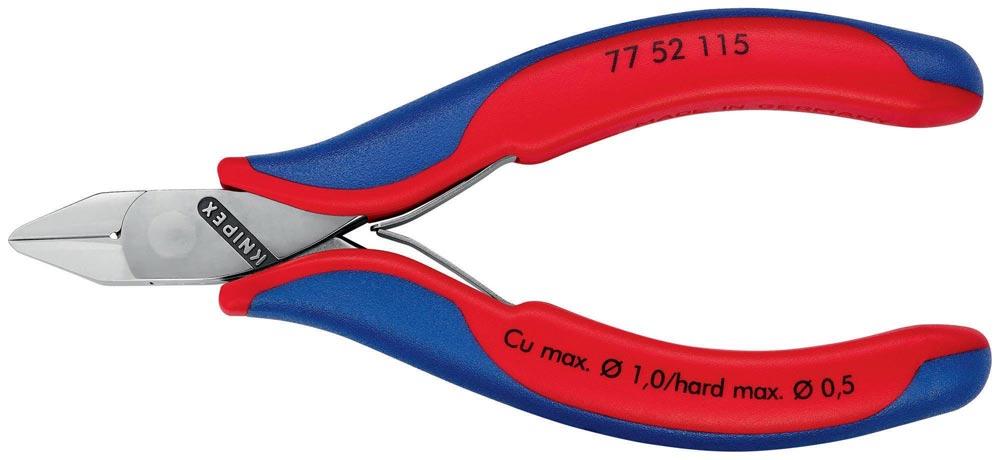 Elektronik-Seitenschneider Länge 115 mm Form 5 Facette ja, klein Mehrkomponenten-Hüllen spiegelpoliert