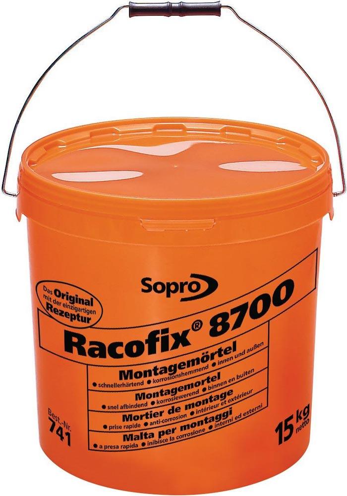 Montagemörtel Racofix® 8700 1:3 Raumteile (Wasser/Mörtel) 15 kg Eimer