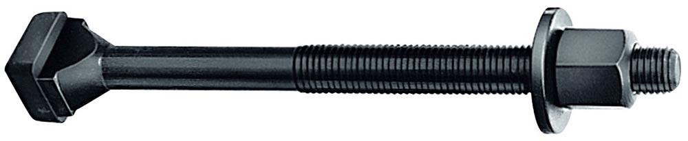 T-Nutenschraube DIN 787 T-Nut 14 mm M12 Länge 100 mm Güteklasse 10.9 mit Mutter und Scheibe