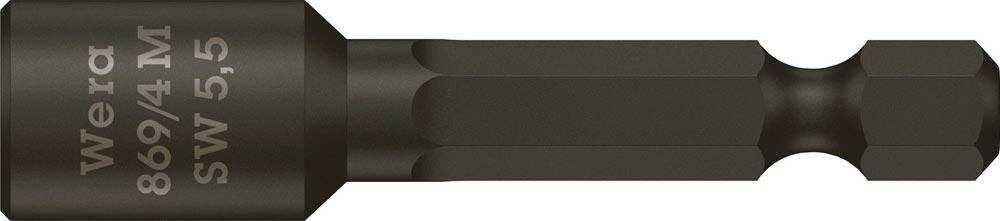 Steckschlüsseleinsatz 869/4M mit 6-Kant-Antrieb Schlüsselweite 10 mm Länge 50 mm mit Magnet Steckschlüsseleinsatz 869/4M mit 6-Kant-Antrieb Schlüsselweite 10 mm Länge 50 mm mit Magnet