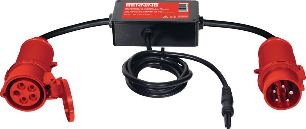 Messadapter für 3-phasige Verbraucher aktiv 32 A CEE 5-polig