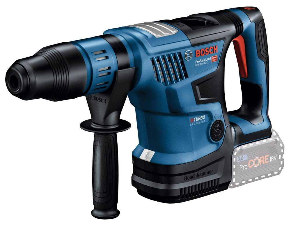 BOSCH Akku-Bohrhammer GBH 18V-36 C im Koffer (ohne Akku/Ladegerät)