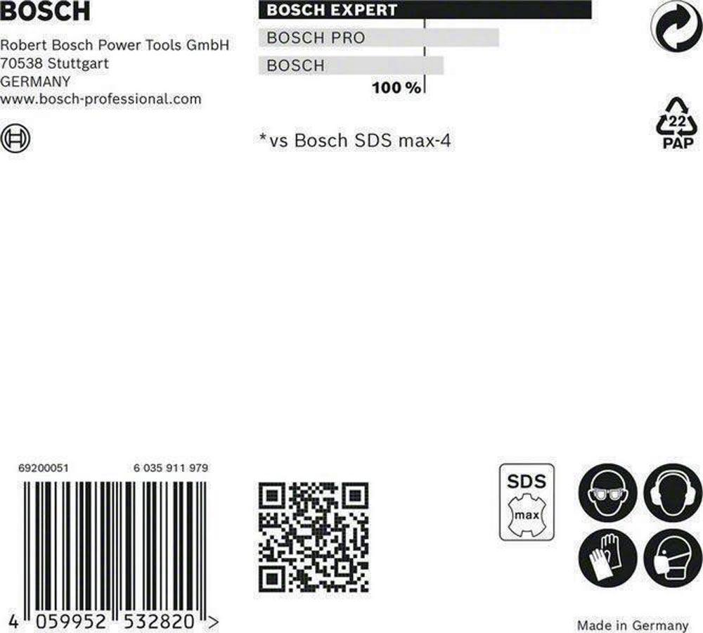 Hammerbohrer Expert SDS max-8X Ø 14 mm Arbeits-L.400 mm L.540 mm SDS-max 1 Stück Hammerbohrer Expert SDS max-8X Ø 14 mm Arbeits-L.400 mm L.540 mm SDS-max 1 Stück