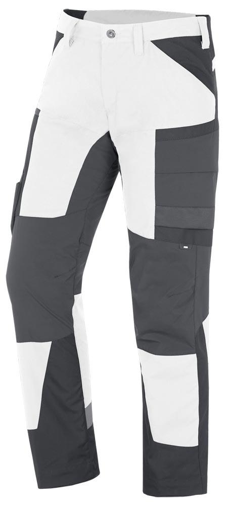 Arbeitshose elastisch MIO, weiß-anthrazit Gr. 64