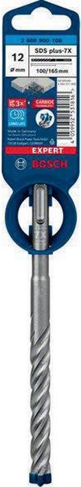 Hammerbohrer Expert SDS-7X Ø 12,0 mm Arbeits-L.100 mm L.165 mm SDS-plus 1 Stück Hammerbohrer Expert SDS-7X Ø 12,0 mm Arbeits-L.100 mm L.165 mm SDS-plus 1 Stück