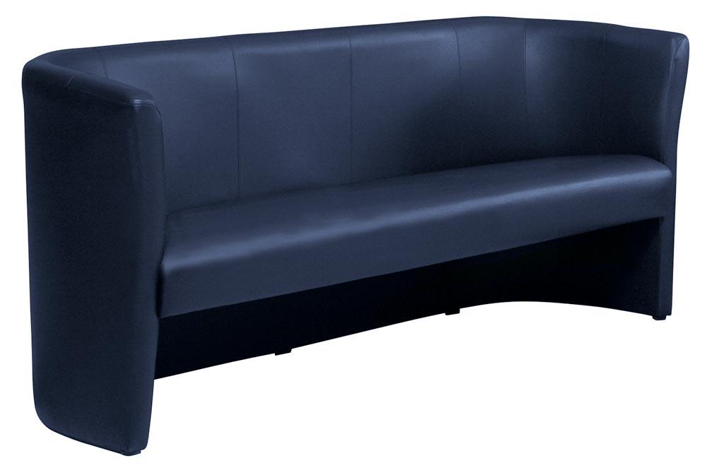 Sofa Club, 3-sitzer, BxTxH 1790x630x770 mm, Sitz BxT 1570x500 mm, Spaltleder/Lederoptik, blau