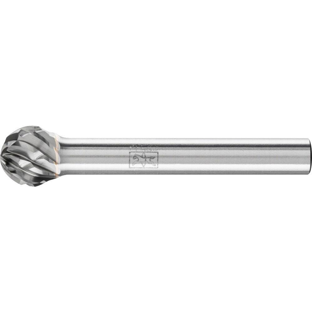 Frässtift KUD Ø 10 mm Kopflänge 9 mm Schaft-Ø 6 mm Hartmetall Verzahnung STEEL